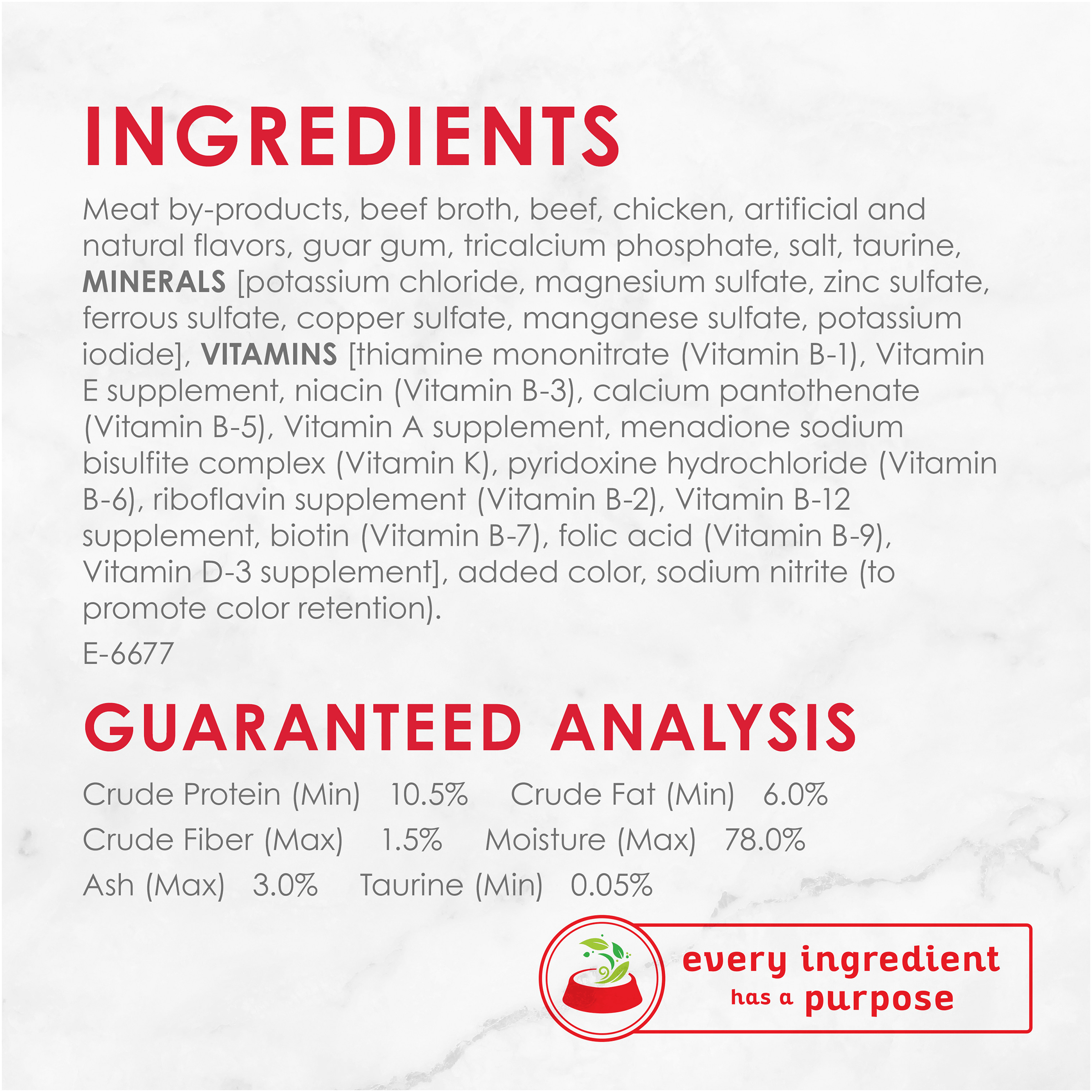 Fancy Feast® Classic Paté Tender Beef & Chicken Gourmet Wet Cat Food 3oz - Image 3