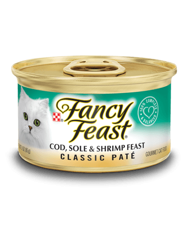 Fancy Feast® Classic Paté Cod, Sole & Shrimp Gourmet Wet Cat Food 3oz