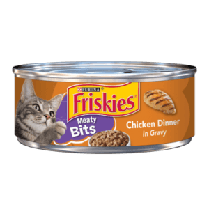 Friskies Meaty Bits Chicken Dinner in Gravy Wet Cat Food 5.5oz - Donations