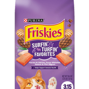 Friskies Surfin' & Turfin' Favorites Adult Dry Cat Food 3.15lb - Donations