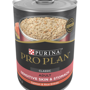 Purina Pro Plan Adult Sensitive Skin & Stomach Salmon & Rice Entrée Wet Dog Food 13oz