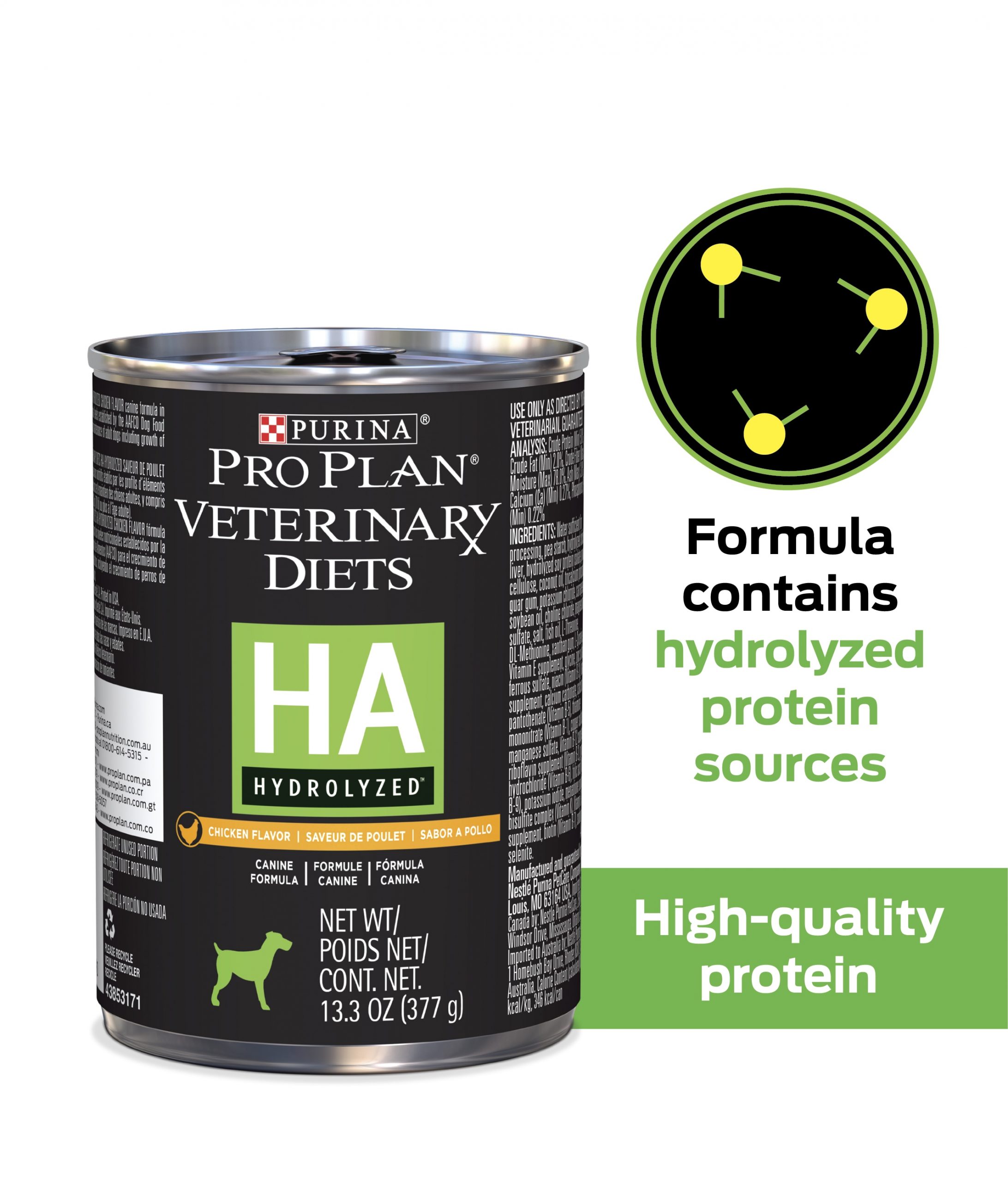 Purina Pro Plan Veterinary Diets HA Hydrolyzed Chicken Flavor Canine Formula 13.3oz