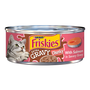 Friskies Extra Gravy Chunky With Salmon In Savory Gravy Wet Cat Food 5.5oz