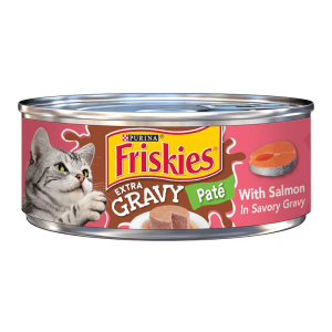 Friskies Extra Gravy Paté With Salmon In Savory Gravy Wet Cat Food 5.5oz
