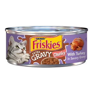 Friskies Extra Gravy Chunky With Turkey In Savory Gravy Wet Cat Food 5.5oz