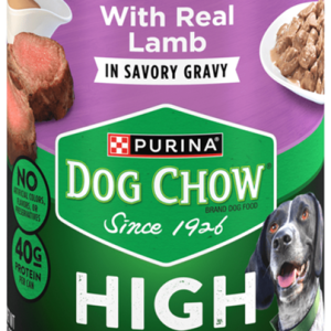 Purina Dog Chow High Protein Wet Dog Food with Real Lamb in Gravy 13oz