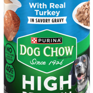 Purina Dog Chow High Protein Wet Dog Food with Real Turkey in Gravy 13oz