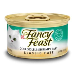 Fancy Feast® Classic Paté Cod, Sole & Shrimp Gourmet Wet Cat Food 3oz