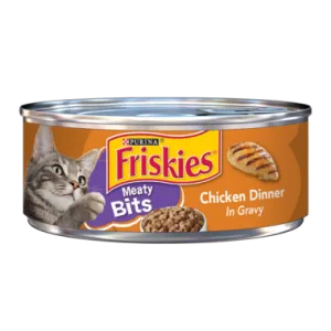 Friskies Meaty Bits Chicken Dinner in Gravy Wet Cat Food 5.5oz