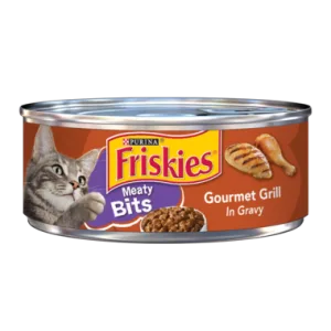Friskies Meaty Bits Gourmet Grill in Gravy Wet Cat Food 5.5oz