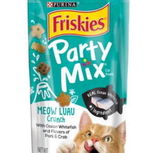 Friskies Party Mix Meow Luau Crunch Adult Cat Treats 2.1oz